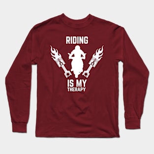 Riding Is My Therapy Long Sleeve T-Shirt